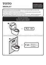 Предварительный просмотр 2 страницы Toto washlet Installation Manual