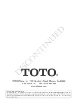 Предварительный просмотр 24 страницы Toto WI-TOUCH Instruction Manual