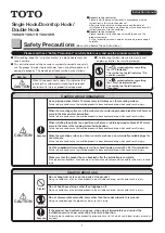 Preview for 1 page of Toto YKH20R Instruction Manual