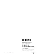 Preview for 36 page of Totoku LV33E1 User Manual