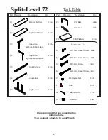 Предварительный просмотр 2 страницы Touchboards 83080 Split Level 72 Assembly Instructions Manual