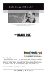 Предварительный просмотр 12 страницы Touchboards Black Box Network Services NBDEP-12 User Manual