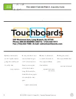 Предварительный просмотр 14 страницы Touchboards Dewey DCS1A Assembly Manual