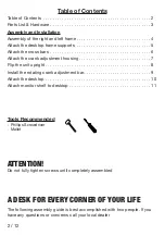 Preview for 2 page of Touchboards STANDUP-CCF60-B Assembly Manual