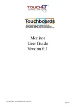 Preview for 1 page of Touchboards touchIT User Manual