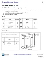 Preview for 12 page of Touchstone ENCASE FORTE ELITE 90000 Assembly Instructions Manual