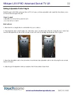 Preview for 22 page of Touchstone Whisper Lift II PRO Advanced Manual