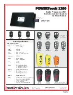 Preview for 1 page of TouchTronics 1210-R Service Manual