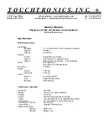 Preview for 1 page of TouchTronics PowerTouch 1000 Owner'S Manual