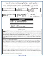 Preview for 4 page of TouchTronics POWERTouch P1000 Series Service Manual