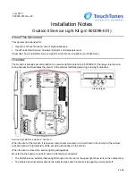 TouchTunes Ovation II Installation Notes preview