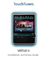 TouchTunes VIRTUO II Installation And Setup Manual предпросмотр