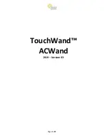 TouchWand ACWand Installation Manual предпросмотр