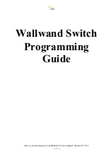 TouchWand WallWand Programming Manual preview