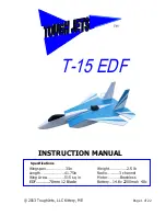 Предварительный просмотр 1 страницы Tough Jets T-15 EDF Instruction Manual