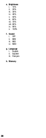 Preview for 38 page of TOUGHBUILT TB-H2-LM-165-BT Operating/Safety Instructions Manual