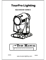 Preview for 1 page of TourPro Lighting AQUABEAM SERIES User Manual