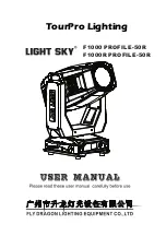 Preview for 1 page of TourPro Lighting LIGHT SKY F1000 PROFILE-50R Series User Manual