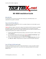 Предварительный просмотр 1 страницы TourTrax.NET RR-9000 Installation Manual