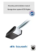 tousek GTZ-110 Digital Mounting And Installation Manual предпросмотр