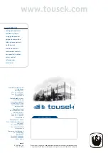 Preview for 16 page of tousek Pass 838 Installation And Operating Manual