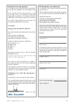 Preview for 11 page of tousek SLIM C Series Installation And Operating Instructions Manual