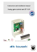 tousek ST 12/5 Connection And Installation Manual preview