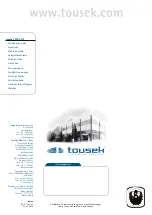 Preview for 36 page of tousek ST 61 Connection And Installation Manual