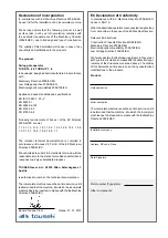 Preview for 11 page of tousek TURN 10 Installation And Operating Instructions Manual