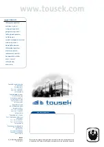 Preview for 12 page of tousek TURN 10 Installation And Operating Instructions Manual