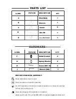 Preview for 2 page of TOV BEATRIX TOV-H7231 Assembly Instructions