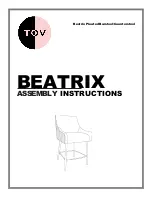 Preview for 1 page of TOV BEATRIX Assembly Instructions