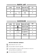 Preview for 2 page of TOV BETTY D68122-TOV Assembly Instructions