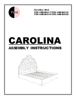 Preview for 1 page of TOV Carolina TOV-IHB68217 Assembly Instructions