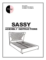 TOV Sassy Bed TOV-B6418 Assembly Instructions preview