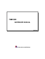 Preview for 1 page of TOWA MECCS TMM1000 Hardware Manual