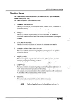 Preview for 5 page of TOWA LCM1010 Operation Manual