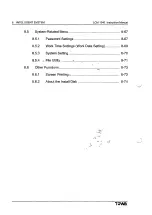 Preview for 258 page of TOWA LCM1010 Operation Manual