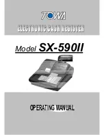 TOWA SX-590II Operating Manual preview