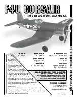 Tower Hobbies F40 Corsair Instruction Manual preview