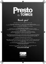 Preview for 8 page of Tower Hobbies Presto PT27028WHT Safety And Instruction Manual