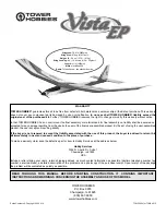 Tower Hobbies Vista EP User Manual preview