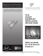 Town & Country Fireplaces 22150036 Installation Instructions Manual preview