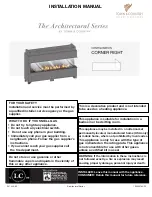 Preview for 1 page of Town & Country Fireplaces Architectural Series Installation Manual