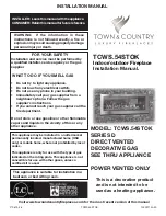 Preview for 1 page of Town & Country Fireplaces D Series Installation Manual