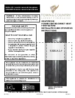 Preview for 1 page of Town & Country Fireplaces HELIFIRE 360 Installation And Operating Instructions Manual