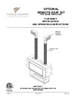 Town & Country Fireplaces T120.RHKIT Installation And Operation Instructions Manual preview