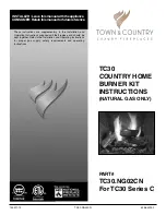 Town & Country Fireplaces TC30.NG02CN Instructions Manual preview