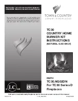 Town & Country Fireplaces TC30.NG02DN Installation Instructions Manual preview