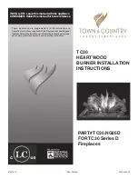 Preview for 1 page of Town & Country Fireplaces TC30.NG05D Installation Instructions Manual